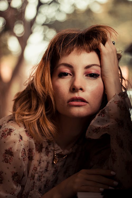 Woman Holding Her Hair