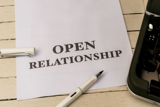 Open relationship - relationship between two people