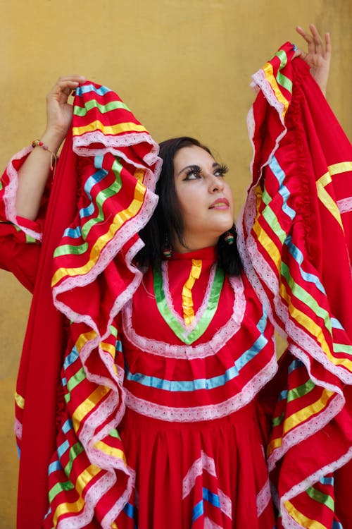 Woman in Red, Traditional Clothing