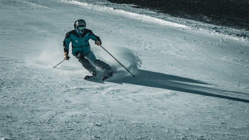 Man Skiing in Winter