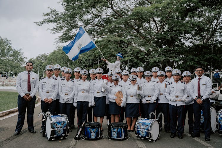 Military Band In Uniforms