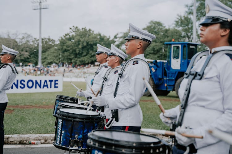 Military Band During Celebration