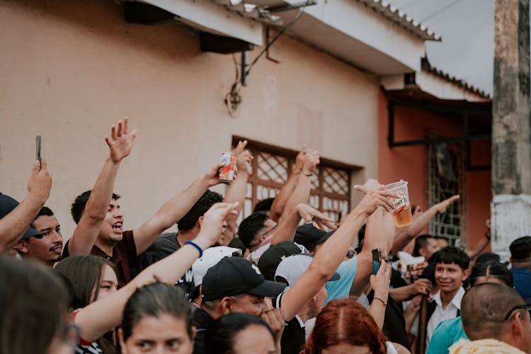 Group Of People On A Street