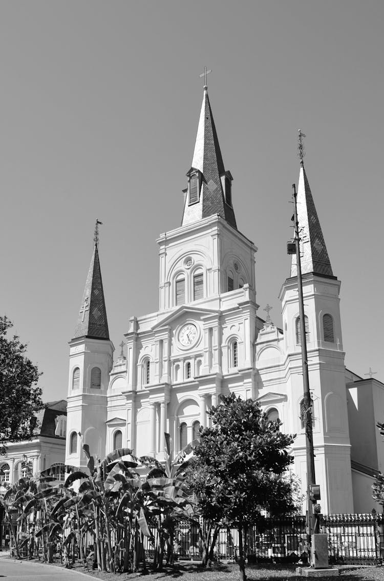 Facade Of The St. Louis Cathedral, New Orleans, Louisiana, USA