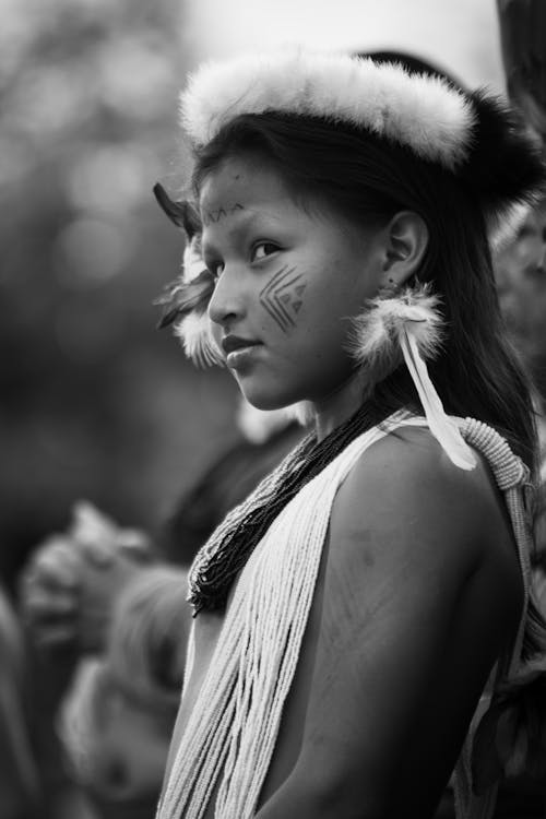 Little Girl in Tribal Clothing