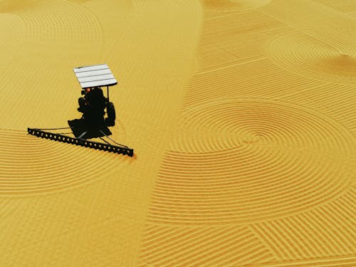 Ingyenes stockfotó drónfelvétel, homok, karbantartás témában