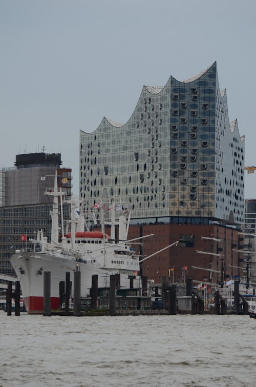 elbphilharmonie, 地標, 垂直拍攝 的 免費圖庫相片