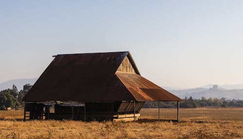 Old Barn with a Rusting Roof