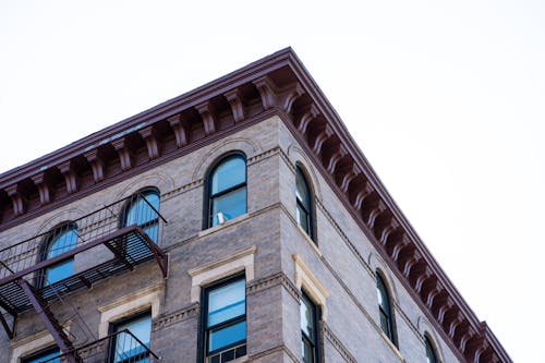 Elegant Facade of Urban Residential Building