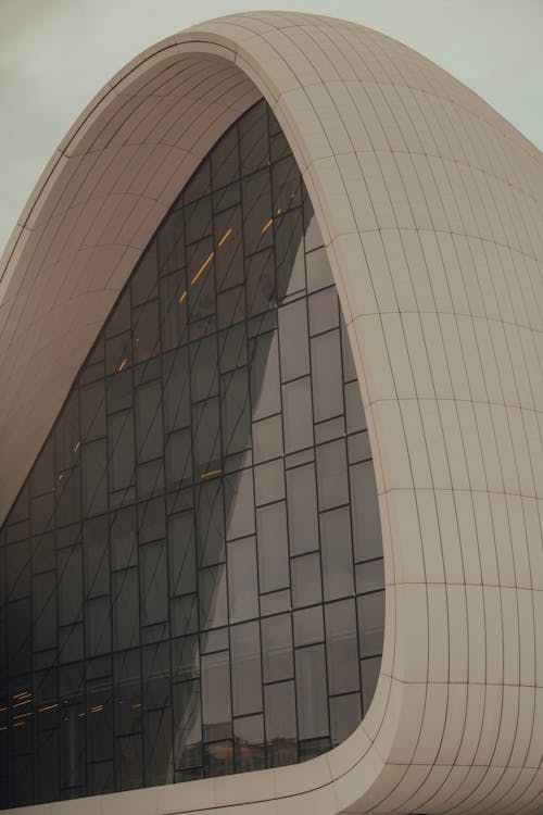 Windows of Heydar Aliyev Center in Baku