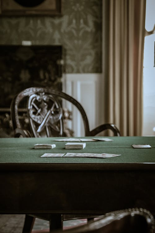 Free stock photo of cards, chair, close up