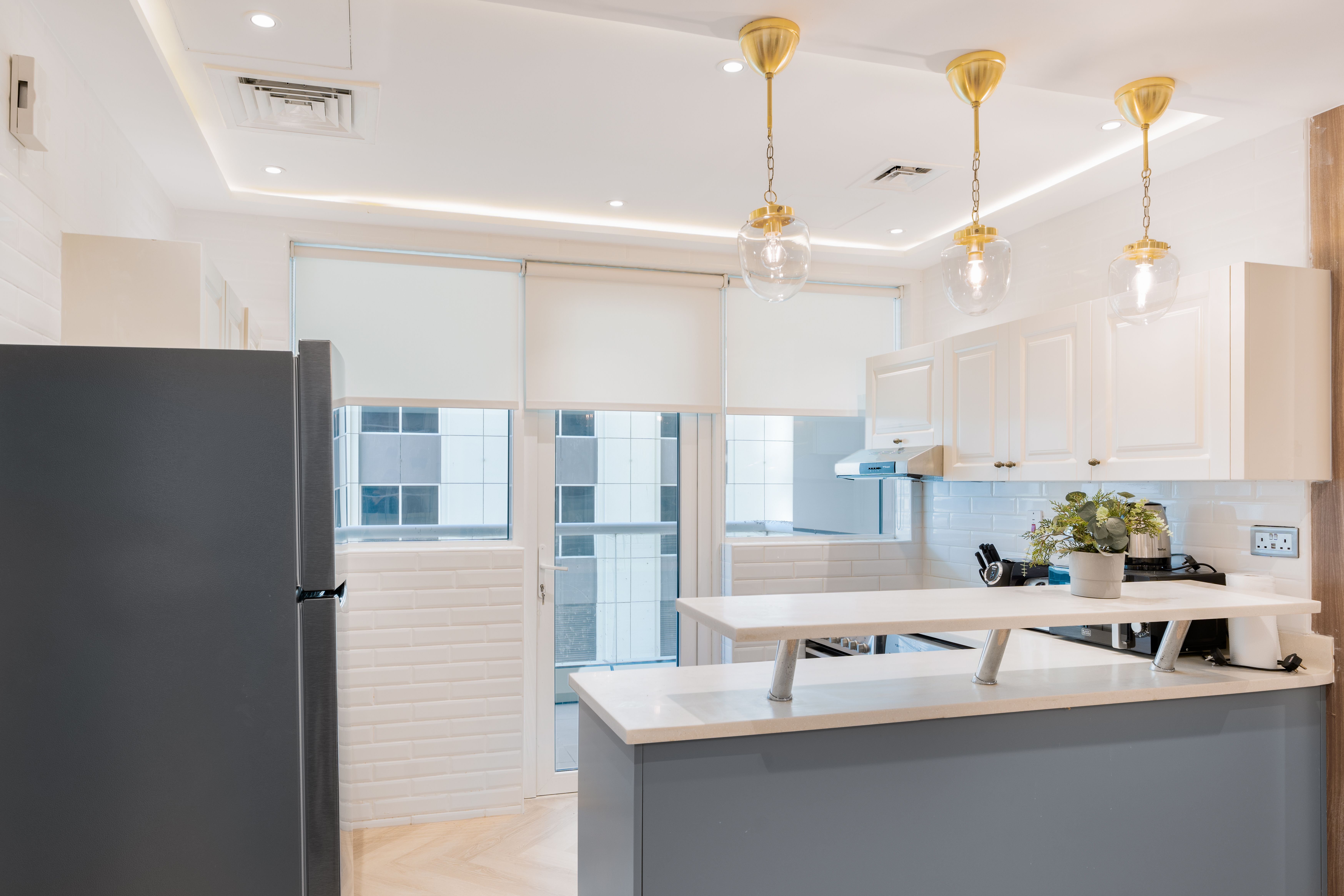 Modern Kitchen Interior Design with Tiles · Free Stock Photo