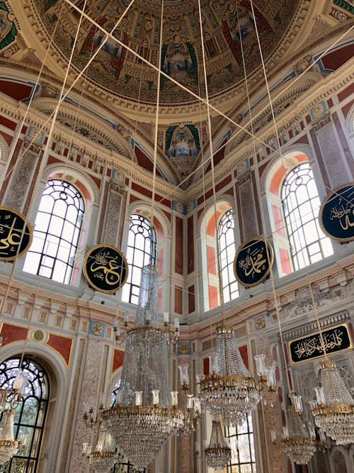  Interior of the Ortakoy Mosque, Istanbul, Turkey 