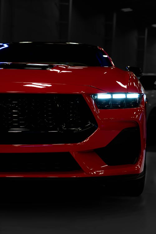 Darmowe zdjęcie z galerii z czerwony samochód, ford mustang, forda mustanga gt s650