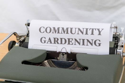 Community gardening - a new way to grow food