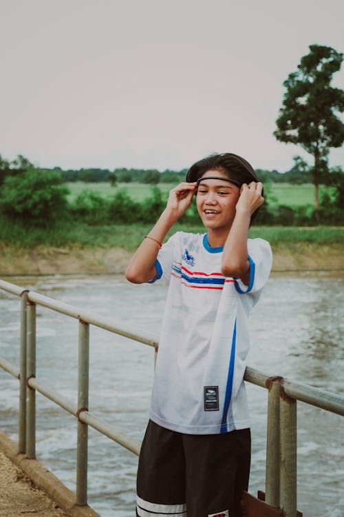 Foto d'estoc gratuïta de adolescent, asiàtic, banda per al cabell