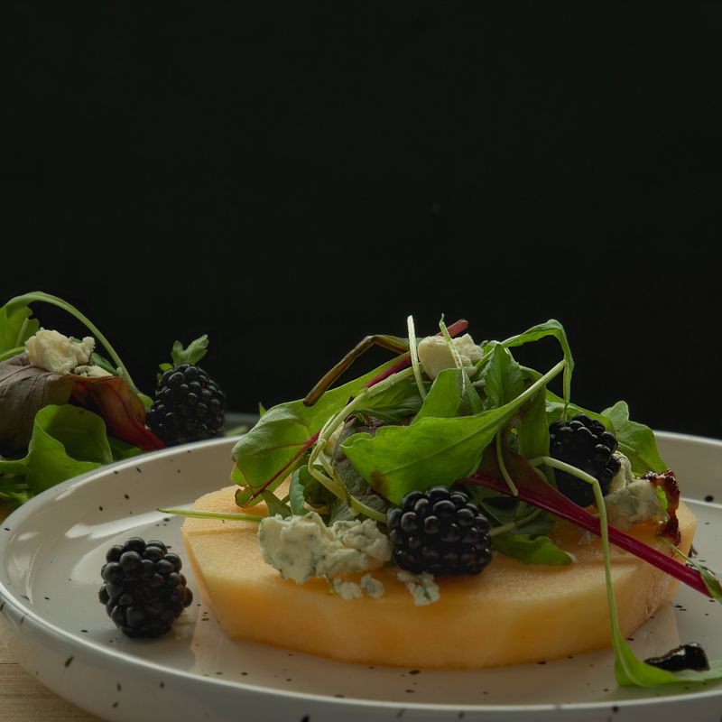 French Blackberry Salad with Cassis and Cream Cheese