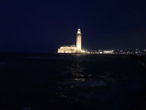 Free stock photo of casablanca, mosque, night