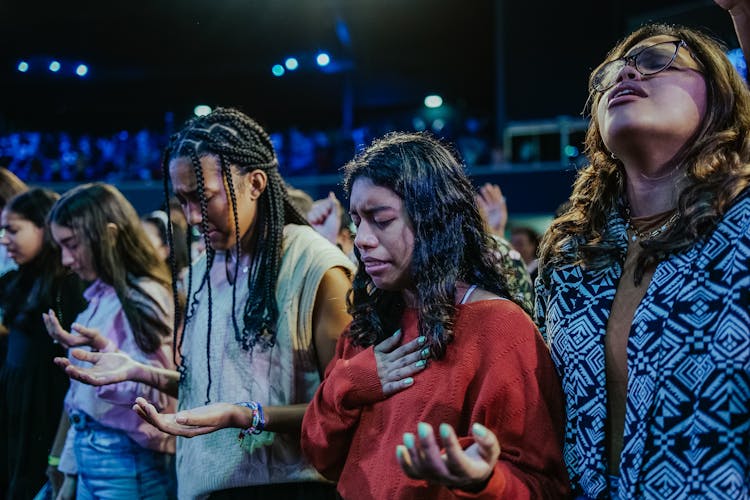 Women Standing Together On Audience On Event