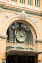 Clock on the Saigon Central Post Office, Ho Chi Minh City, Vietnam