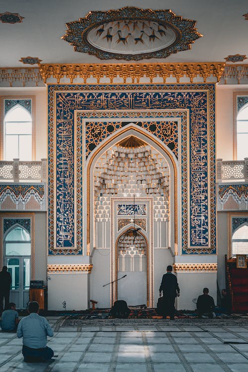 伊斯蘭教, 內部, 垂直拍攝 的 免費圖庫相片