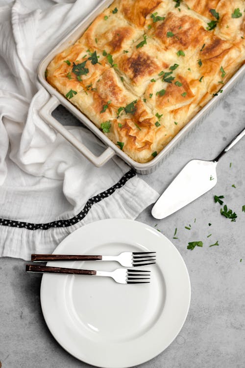 Spanakopita and Plate