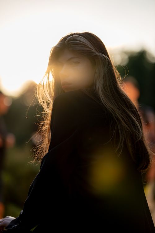 Free Kateryna in the last light Stock Photo