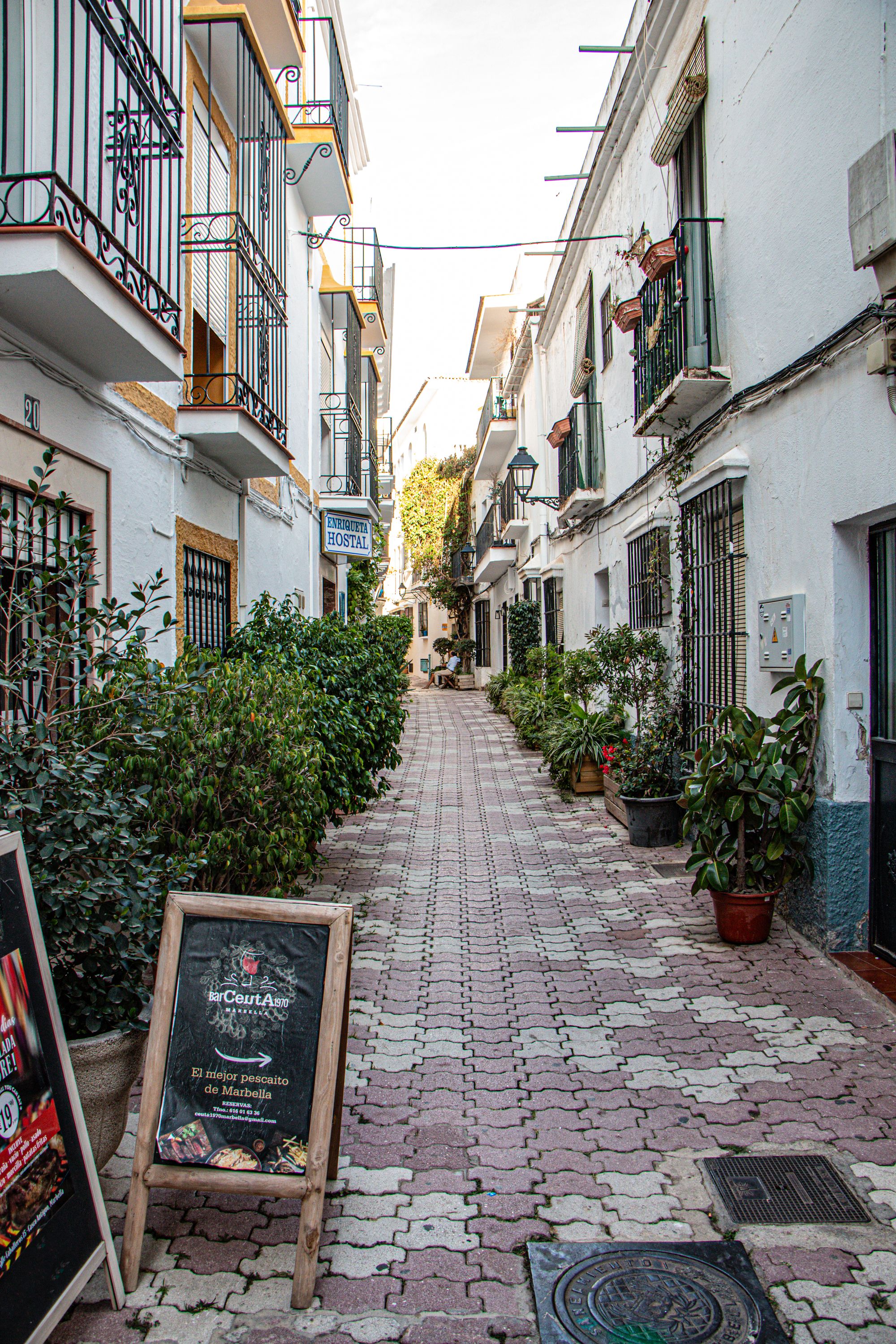 The whitewashed old town of Marbella