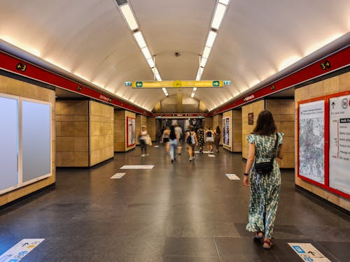 Corridor in Budapest Metro