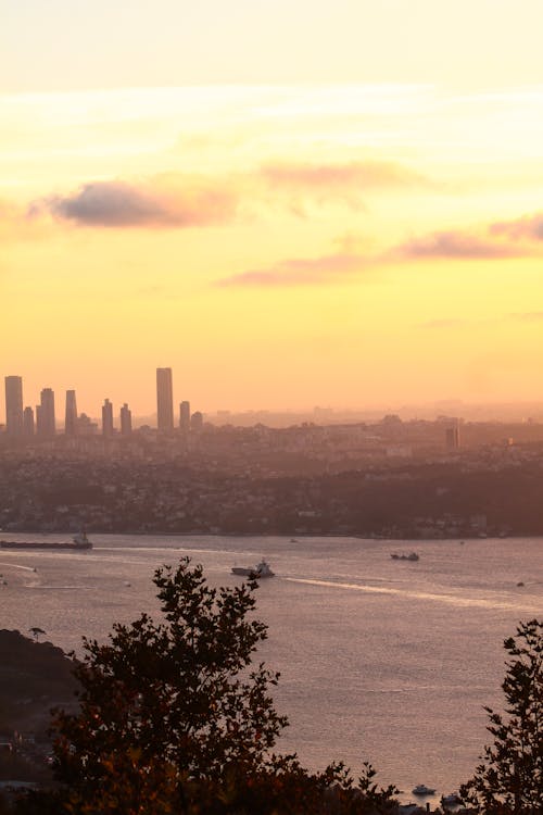 Istanbul in the Golden Light of the Setting Sun
