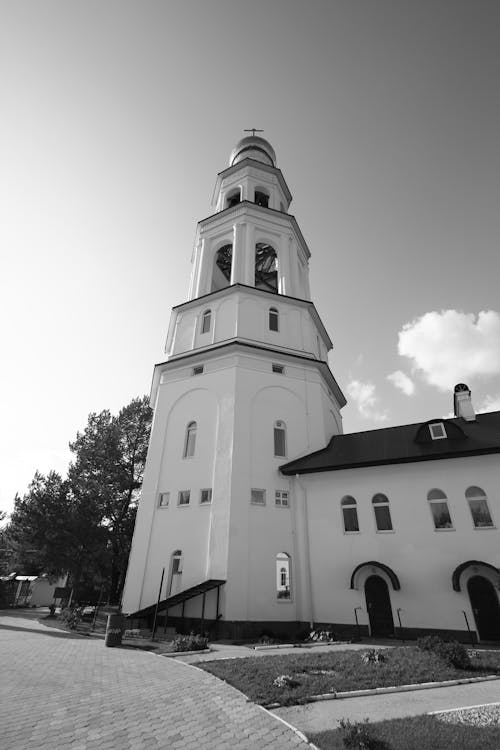 Fotobanka s bezplatnými fotkami na tému čierny a biely, kaplnka, kláštor