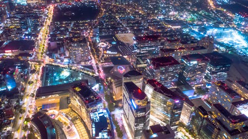 Illuminated Mexico City at Night