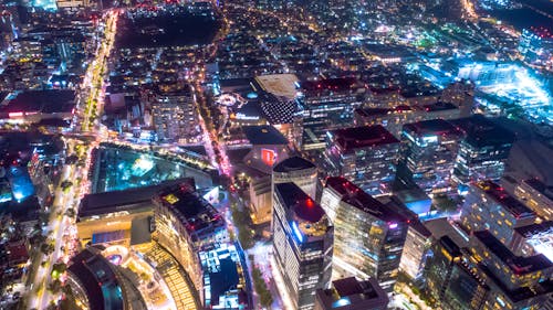 Mexico City Cityscape at Night