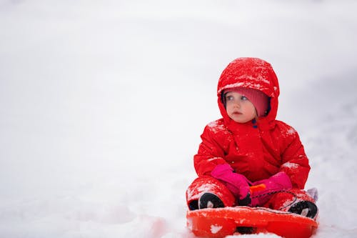 Free Baby's Red Jacket Stock Photo