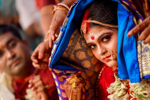 傳統, 化妝, 印度女人 的 免费素材图片