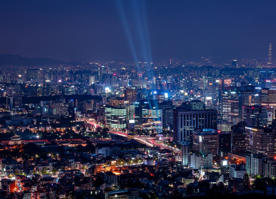 Seoul, South Korea — skyline and landmarks · stay connected with a Seoul eSIM from My Holiday SIM