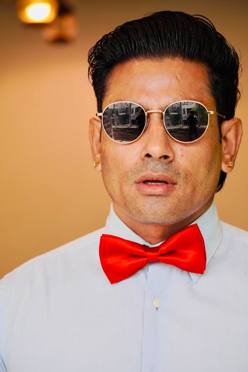 Portrait of a Man Wearing Sunglasses