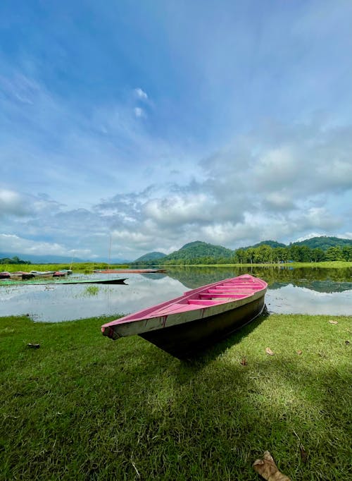 A Boat on a Riverbank