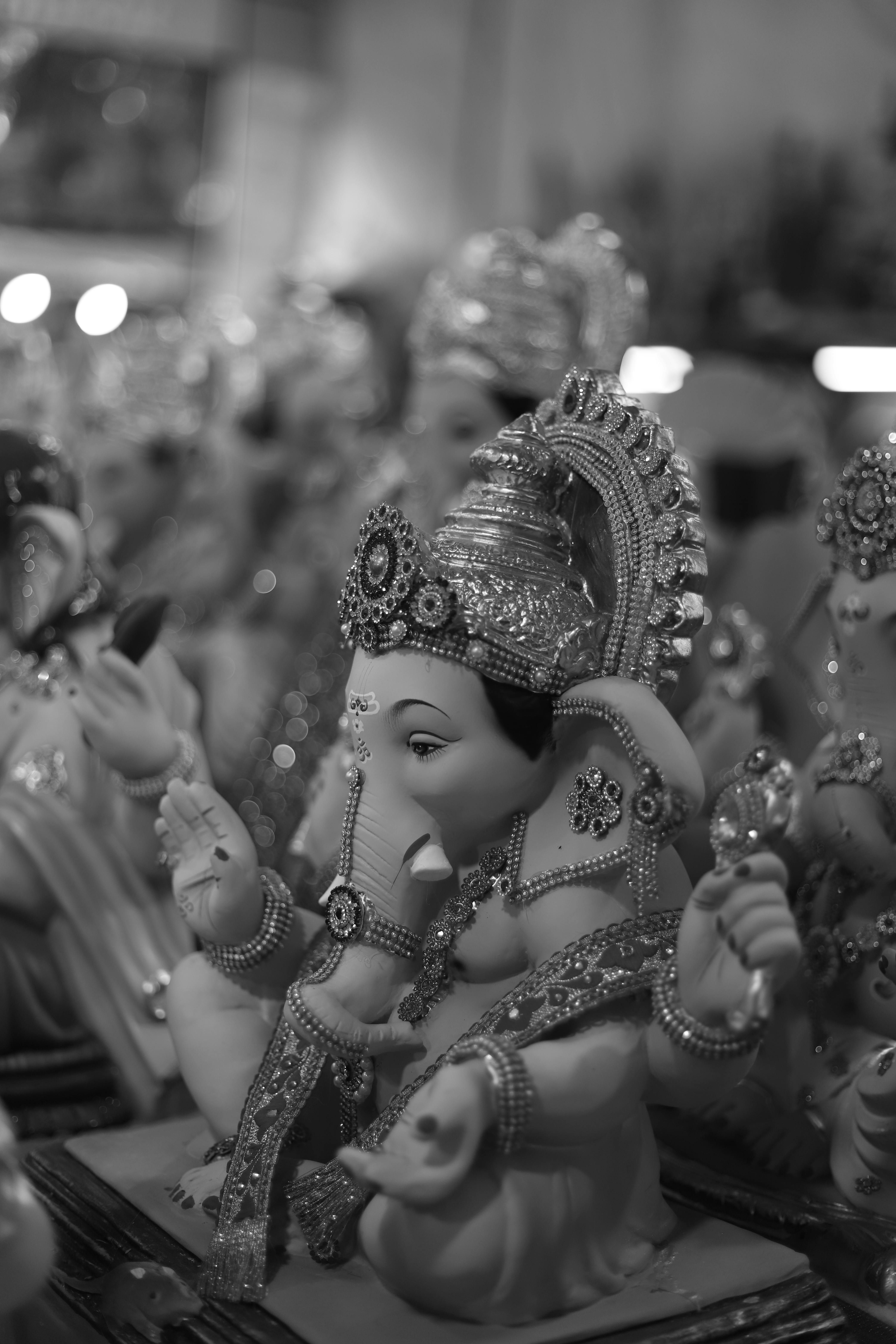 procession of a beautiful idol of lord ganesha