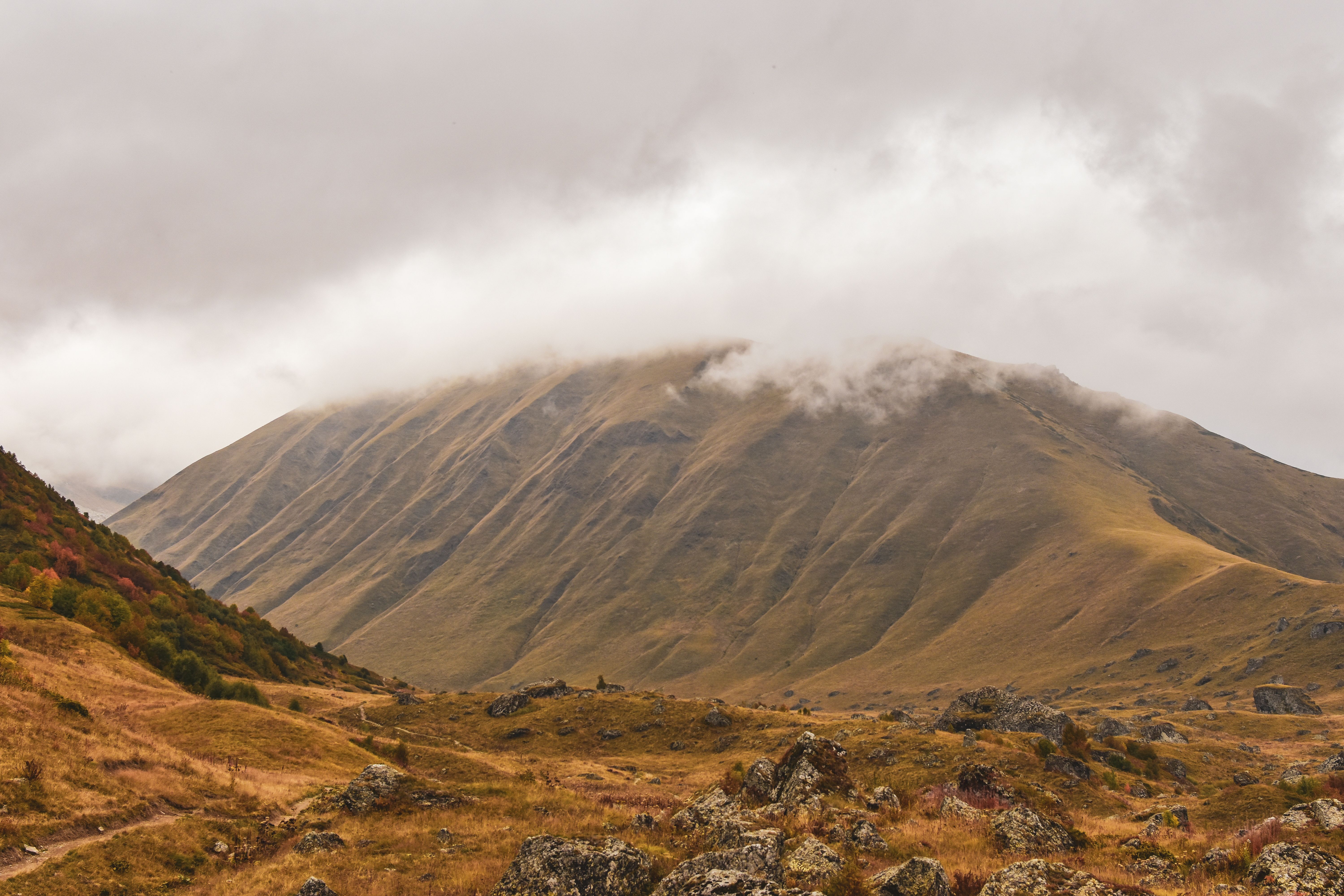 Fog Above the Mountain by the Valley · Free Stock Photo