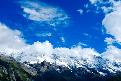 Foto stok gratis awan, batu, gunung