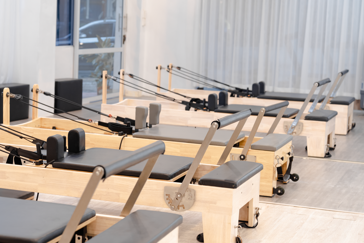 The Vaudreuil commercial wooden pilates reformer
