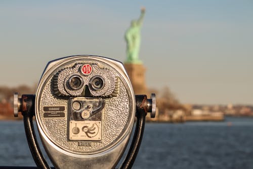 Foto profissional grátis de estátua da liberdade, EUA, lente