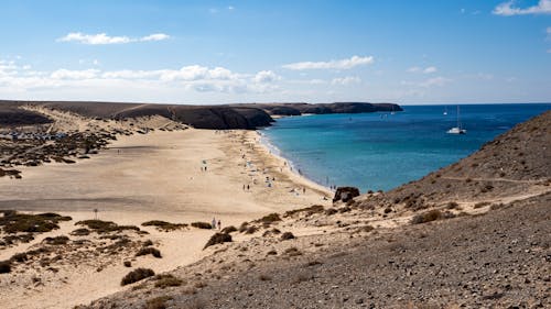 View of a Beach in Lanzarote, Canary Islands