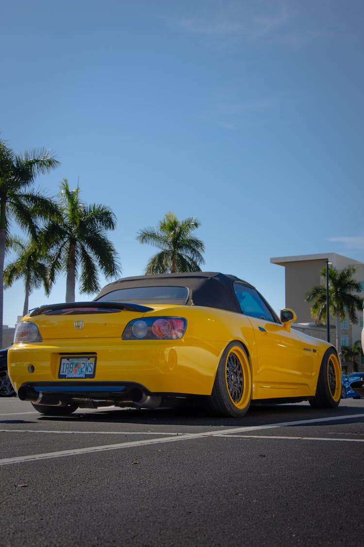 Expensive Yellow Convertible 