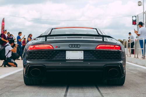 Back of an Audi R8 on a Track