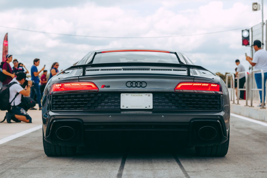 Track Built R8 Back of an Audi R8 on a Track · Free Stock Photo