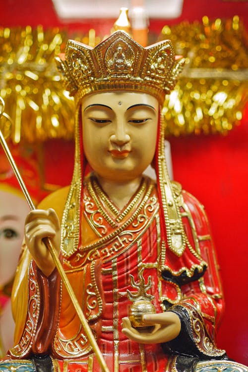 Gold Colored Statue of Buddha