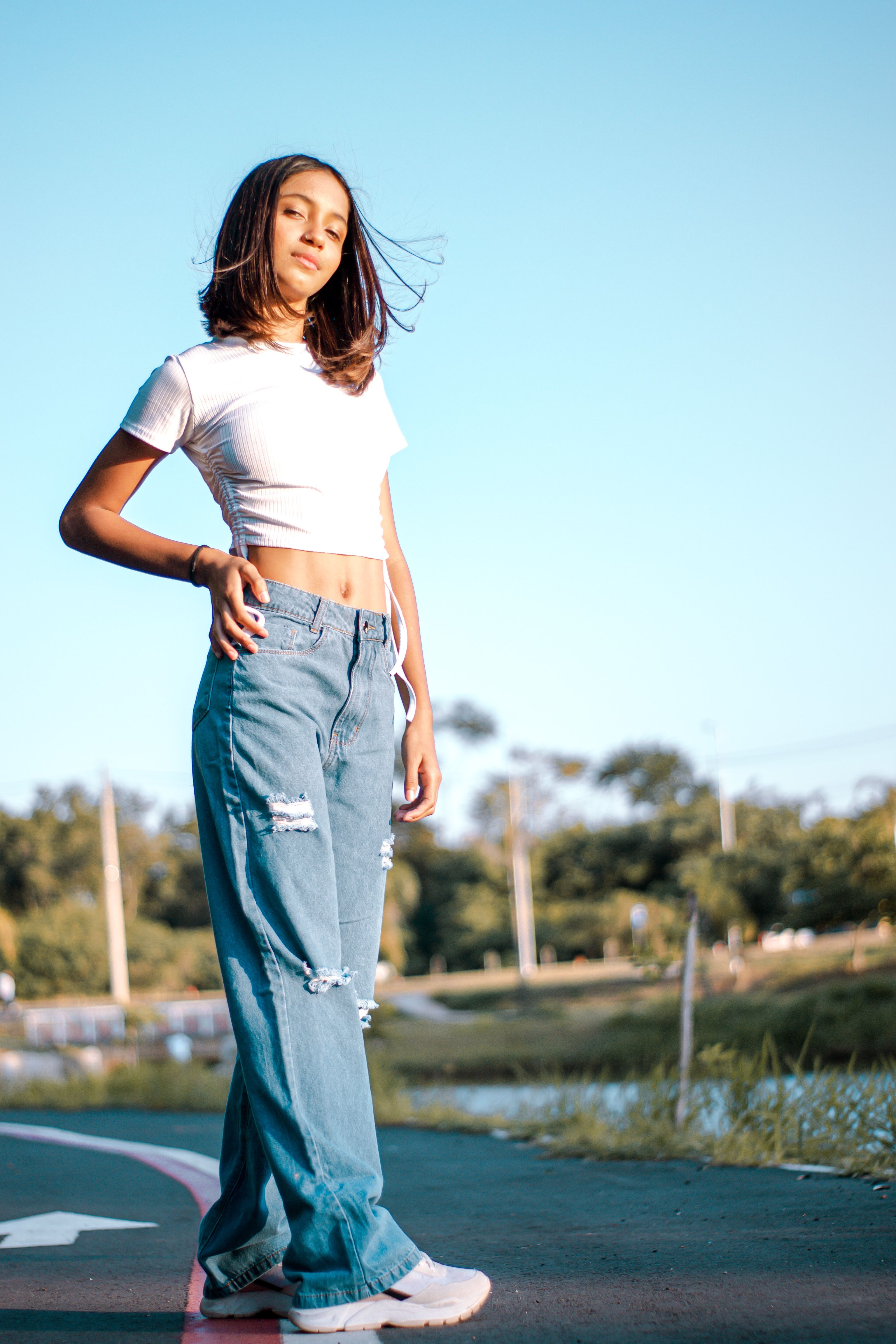 Calça Jeans Reta