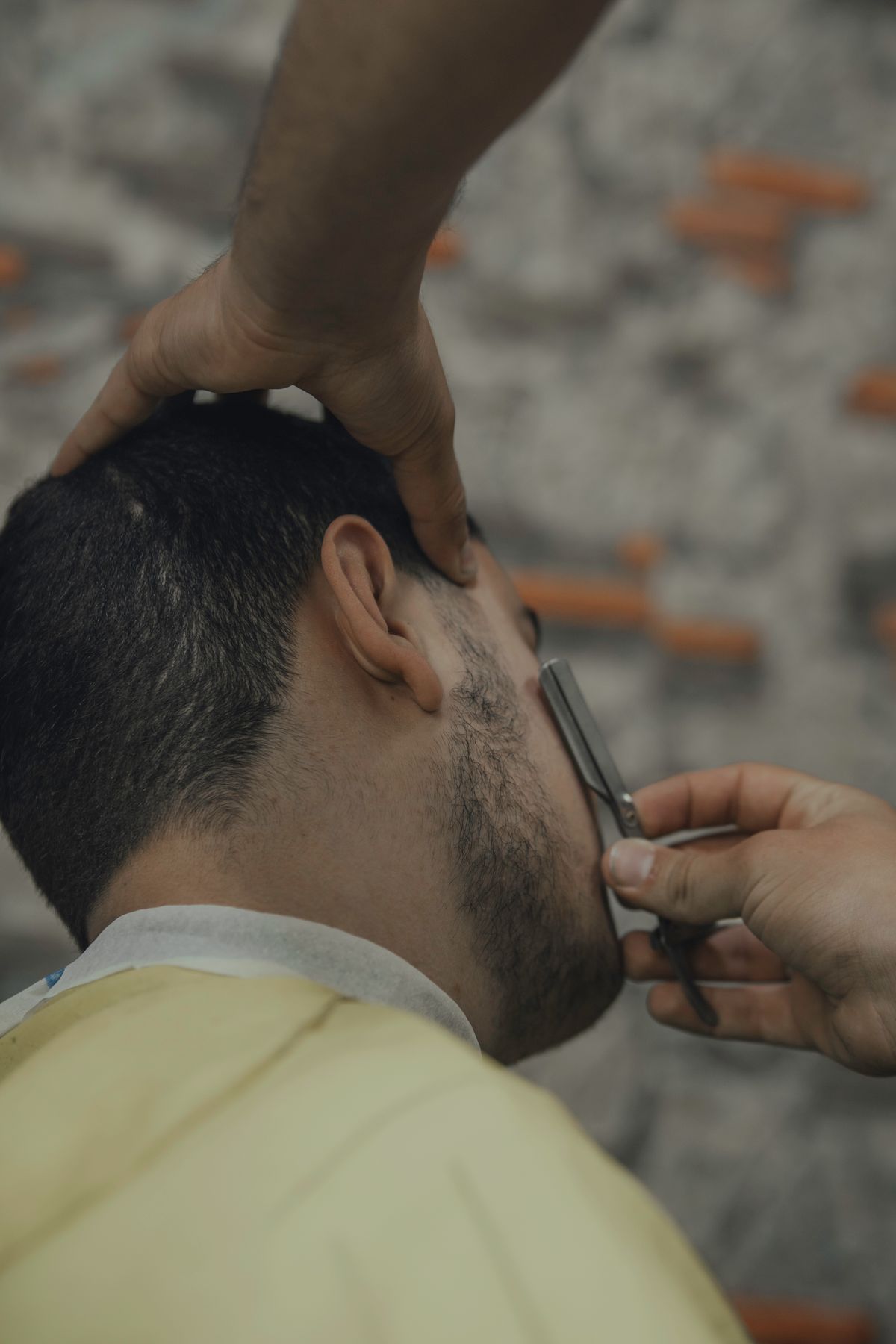 Professional male grooming and shaving service